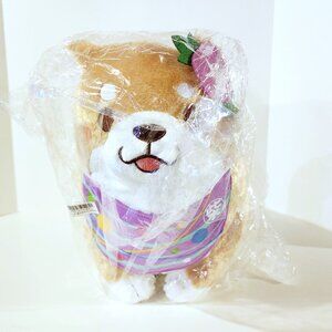New Faithful Dog Big Chuken Mochi Shiba Sakura 5th Anniversary Plush Japan 35cm